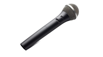 Microphone on White Background. On a White or Clear Surface PNG Transparent Background.