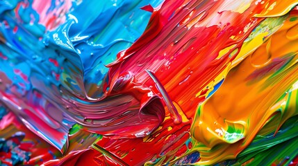 Colorful abstract painting. This image is perfect for adding a touch of vibrancy to any room.