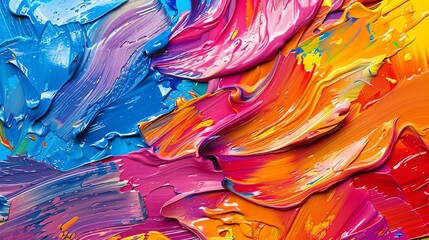 Colorful abstract painting background. Texture of oil painting.