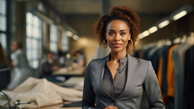 black woman Smile and designer portrait of clothing tailor