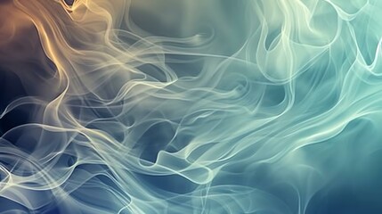 Light blue abstract smoke on a dark blue background. The smoke is soft and wispy, and it seems to be drifting upwards.