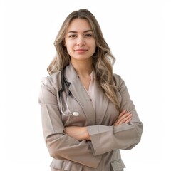 A healthcare administrator in a polished outfit, her professionalism underscoring the importance of healthcare management.