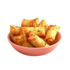 A bowl of food on a transparent