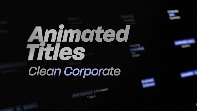 Clean Corporate Typography Titles 