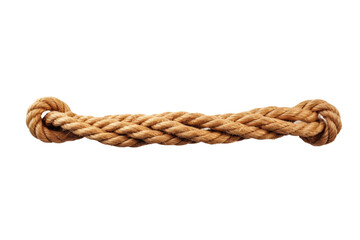 Close Up of Rope on White Background. On a White or Clear Surface PNG Transparent Background.