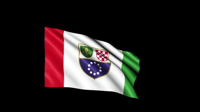 Bosnia and Herze govina Federation of Flag Loop