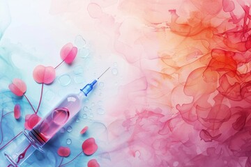 abstract background for World Immunisation Week