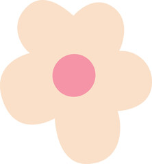 cute flower on a white background