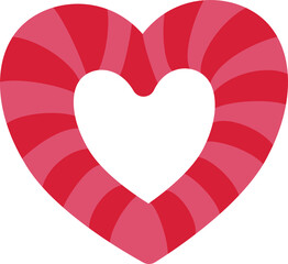 red heart with a ribbon