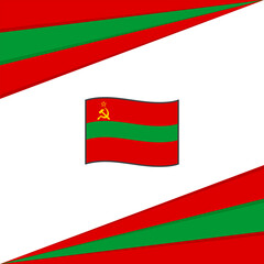 Transnistria Flag Abstract Background Design Template. Transnistria Independence Day Banner Social Media Post. Transnistria Design