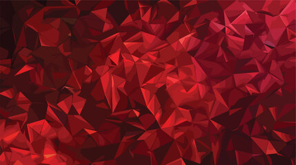 Dark Red vector texture in triangular style. Decorativ