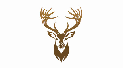 Deer Logo Template vector icon illustration design fla