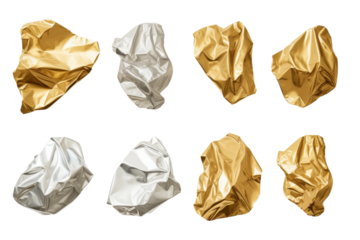 Stack of Crumpled Paper Piled Up. On a White or Clear Surface PNG Transparent Background.