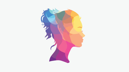 Gender art logo stock illustration flat vector isolated