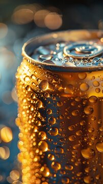 Hypotonic solution, electrolytes in aluminum can, extreme closeup, vivid texture, lighting detail , clean sharp focus