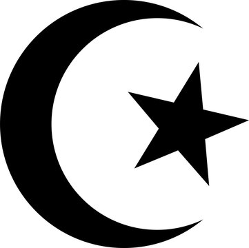 Islam religious symbol icon, transparent background