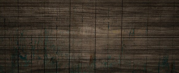 Dark wood background, old black wood texture for backgroun - 780370799