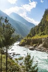 Bhote-Khosi river valley, Nepal - 780372150
