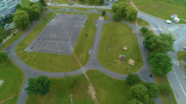 Playground Skierniewice Plac Zabaw Aerial View Poland