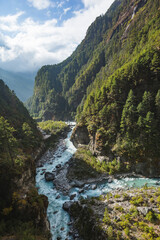 Bhote-Khosi river valley, Nepal - 780374552