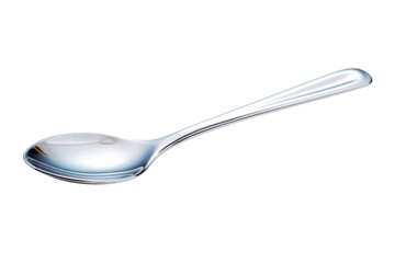 Long-Handled Spoon on White Background. On a White or Clear Surface PNG Transparent Background.