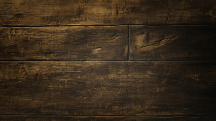 A stained and dark wood pattern background with a brown-black gradient. For backdrops, banners,...