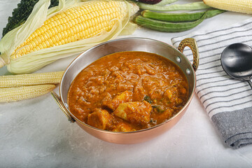 Indian cuisine - Kadai chicken masala