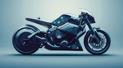 A Sleek And Modern Motorcycle.