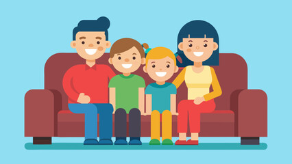 family picnic vector illustration