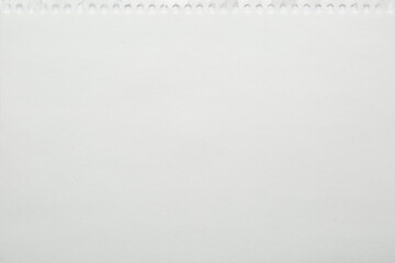 Blank notebook sheet as background, top view