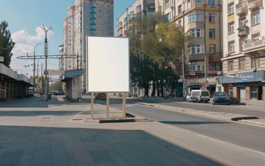 Street Outdoor Mock Up With White Space 