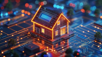 An AIgenerated piece showcasing the potential of smart home technology