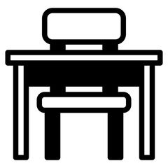 Fototapeta premium Desk Icon