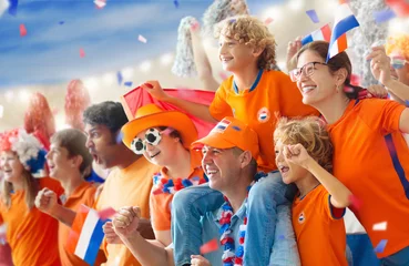 Foto op Canvas Netherlands football team supporter on stadium. © famveldman