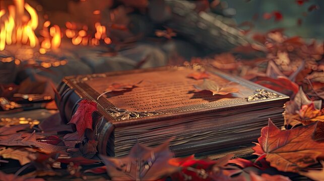 a cozy reading nook, with sunlight streaming onto highlighted quotes in a book, evoking a sense of introspection and inspiration.