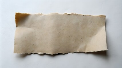 a piece of torn paper