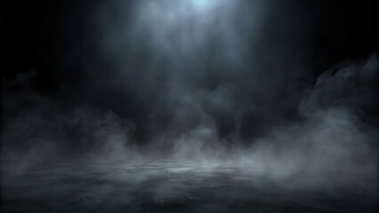 fog on a black background - obrazy, fototapety, plakaty