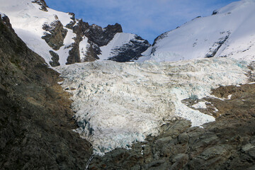 glacier in the mountains