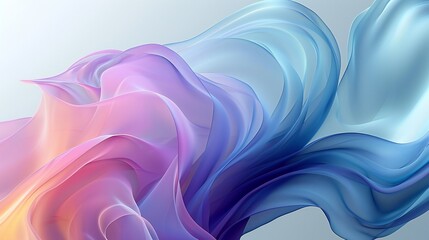 Gentle Ripples: Subdued 3D waves ripple gently, providing a soothing and relaxing visual experience. - obrazy, fototapety, plakaty