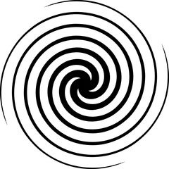 Abstract Spiral Lines Shape Ornament