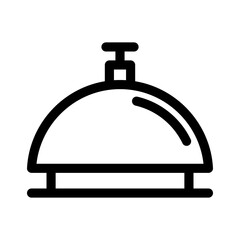 desk bell icon or logo isolated sign symbol vector illustration - high quality black style vector icons