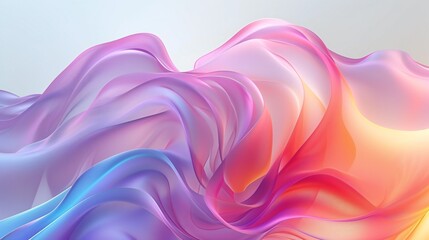 Fototapeta premium Layered Bliss: Layers of transparent waves create a blissful and serene backdrop, promoting a sense of inner harmony and balance.