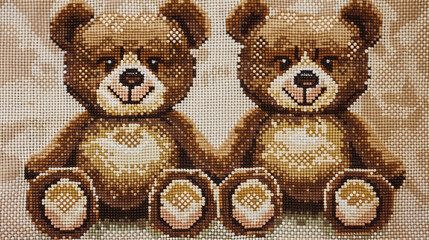 Teddy Bear Cross Stitch Pattern