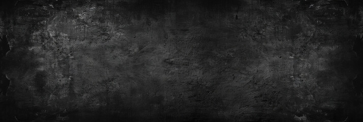 Black grunge texture abstract background. dark black wall texture, vintage wall, banner, Copy space.