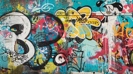 street graffiti on the wall background