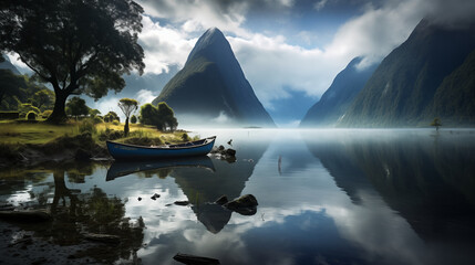 Milford Sound's Mystic Veil: Rain & Mist Weave an Ethereal Tapestry