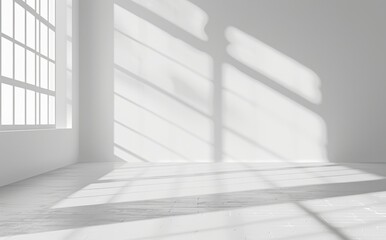 Obraz premium Time background of white room window