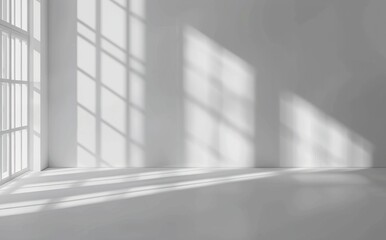 Obraz premium Time background of white room window