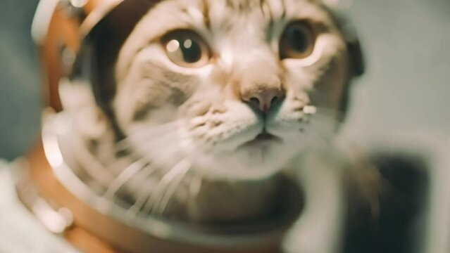 cat astronaut in spacecat