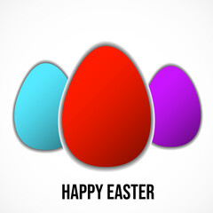 Colorful Easter eggs. Happy Easter Eggs